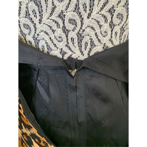 Vintage A.J. Bari for Neiman Marcus Silk Strapless Leopard Print Cocktail Dress - Picture 10 of 12